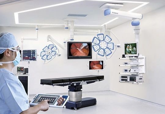 Operating theater management and communication system for VICTOR Mediland Enterprise Corporation