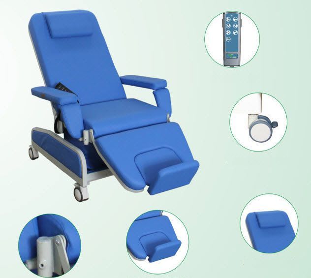Height-adjustable dialysis chair / electrical / 3 sections PY-YD-520 Nanning passion medical equipment