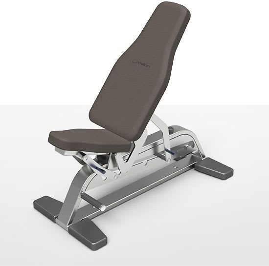 Weight training bench (weight training) / traditional / adjustable milcanic milon industries
