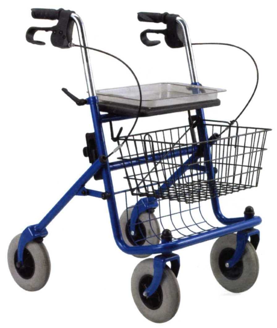 4-caster rollator / folding / height-adjustable MW6-30B Minwa (Aust) Pty Ltd.