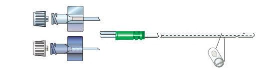 Cystometry catheter / double-lumen Mediplus