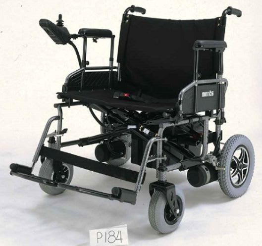 Electric wheelchair / folding / height-adjustable / bariatric P184 Merits Health Products