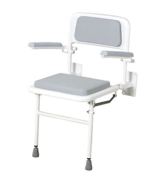 Shower seat / with armrests / with backrest / folding A401 Merits Health Products