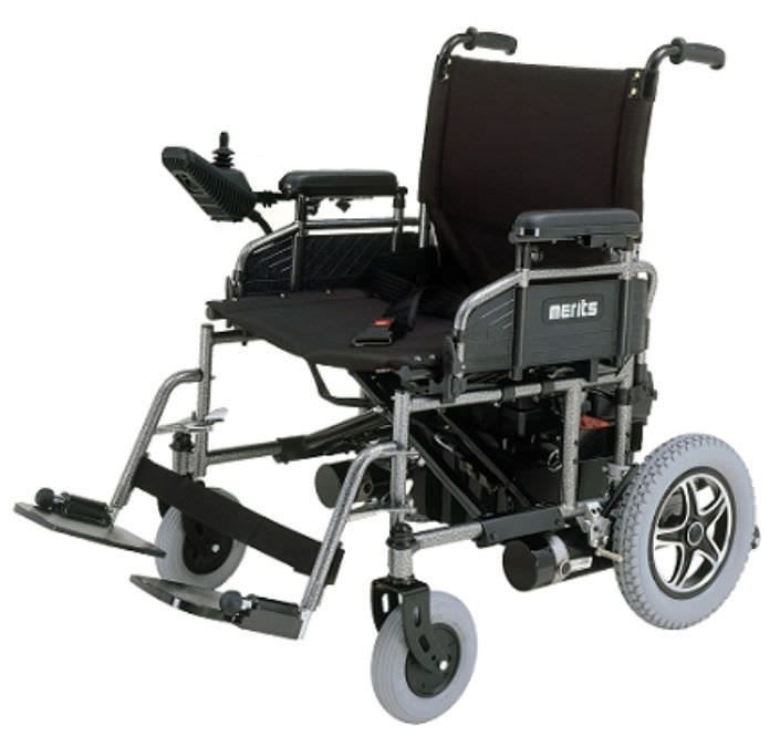 Electric wheelchair / folding / height-adjustable / bariatric P181 (MP-1 X/U) Merits Health Products