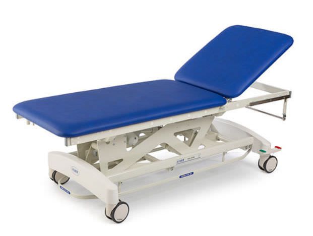 Electrical examination table / height-adjustable / on casters / 2-section Afia 4040 Lojer