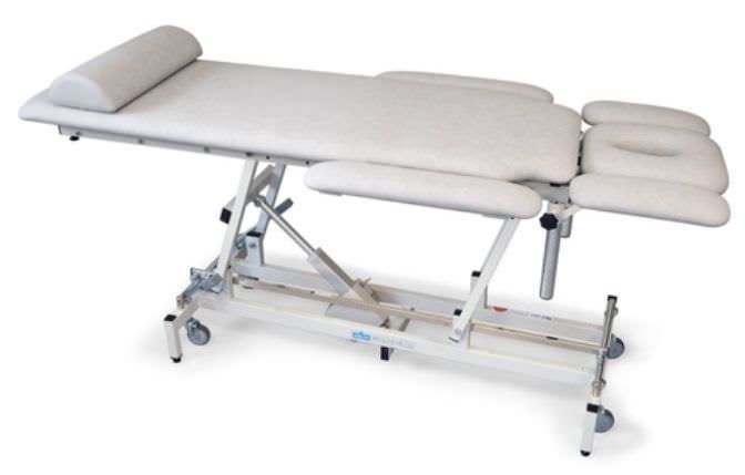 Electrical massage table / height-adjustable / on casters / 2 sections Delta Standard DS4 Lojer