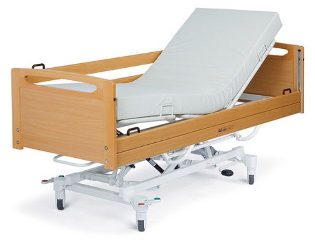 Nursing home bed / mechanical / 2 sections Alli F Series Lojer