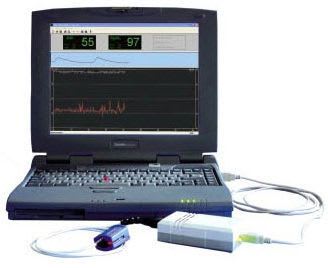 Handheld pulse oximeter / with separate sensor OXY-TEST 2000M MES