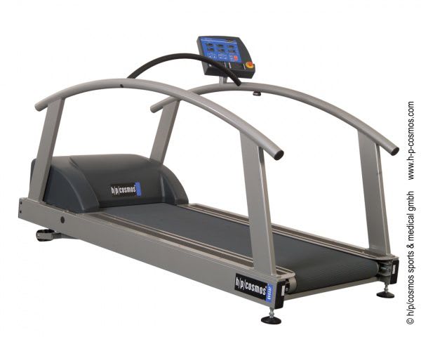 Treadmill with handrails quasar MES