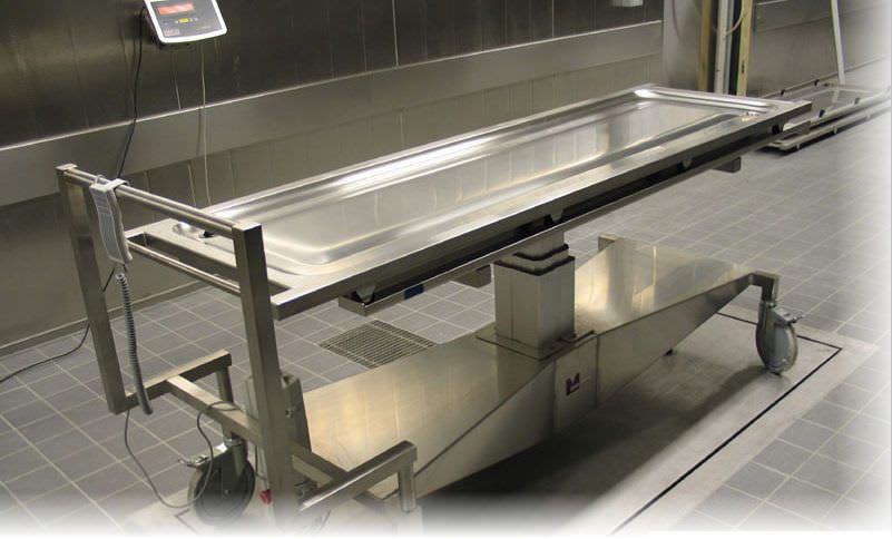 Mortuary trolley with weighing scale MA-1335 MEDIS Medical Technology