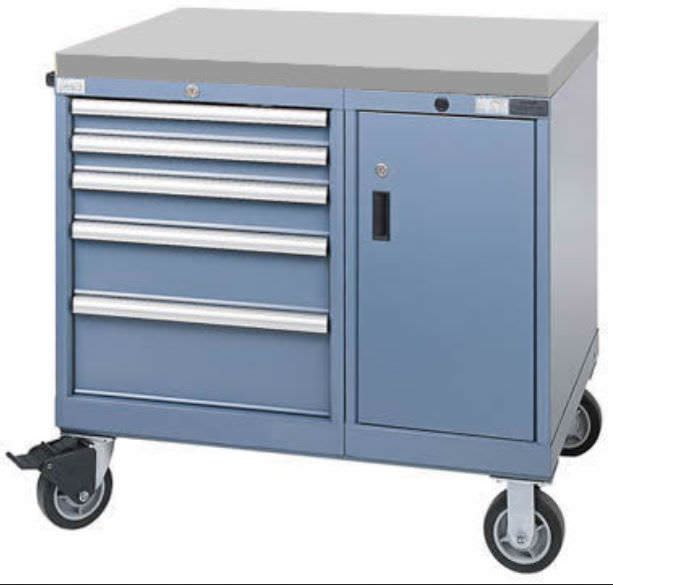 Storage cabinet / for healthcare facilities / on casters Micro Sintering Solutions