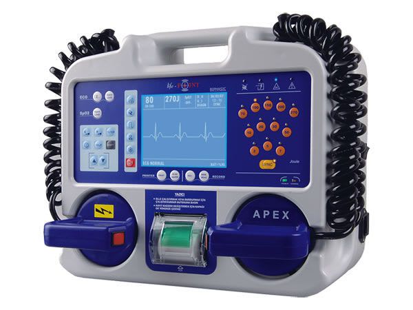 Semi-automatic external defibrillator / with ECG monitor LIFE-POINT METsis Medikal