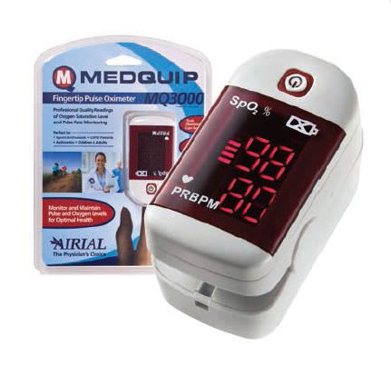 Fingertip pulse oximeter / compact MQ3000 Medquip