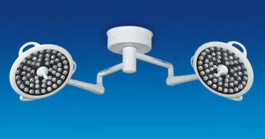 LED surgical light / ceiling-mounted / 2-arm Duo Medical Illumination International