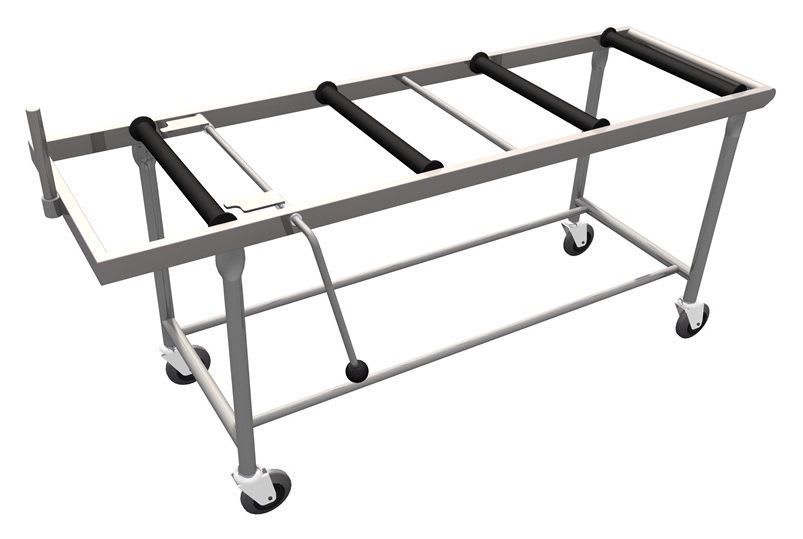 Transfer trolley / mortuary / stainless steel RTT LEEC