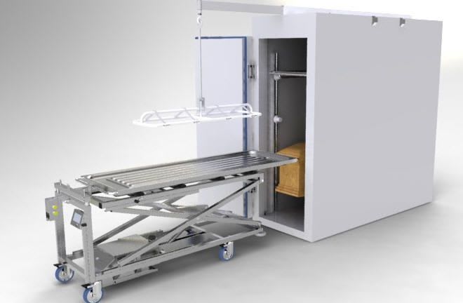 Coffin trolley / lifting / hydraulic Lift Assist LEEC