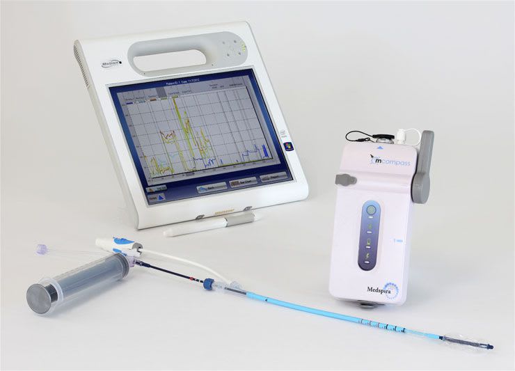 Pressure monitoring catheter / rectal / double-lumen mcompass Medspira