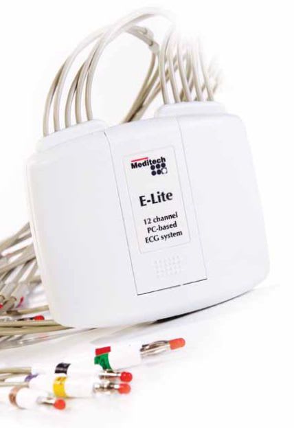 Digital electrocardiograph / computer-based / 12-channel E-Lite Meditech