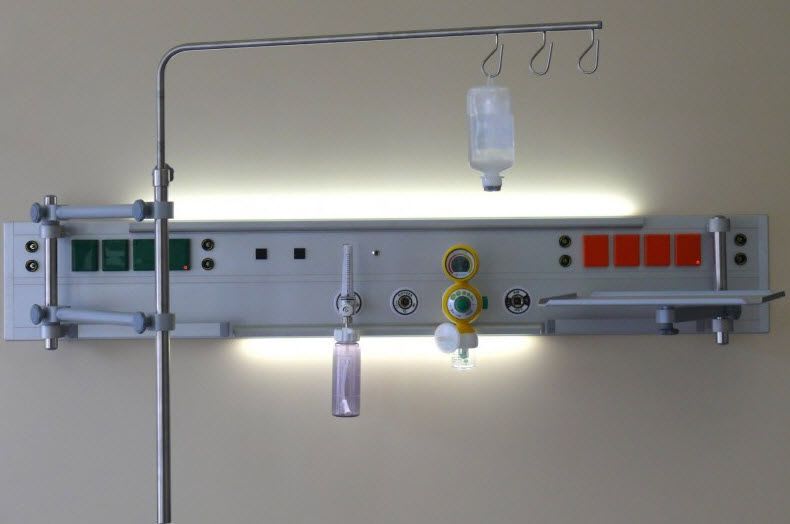 Wall-mounted supply beam system / intensive care / anesthesia Medical Technologies
