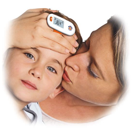 Medical thermometer / electronic / forehead MOTHER'S TOUCH Mebby