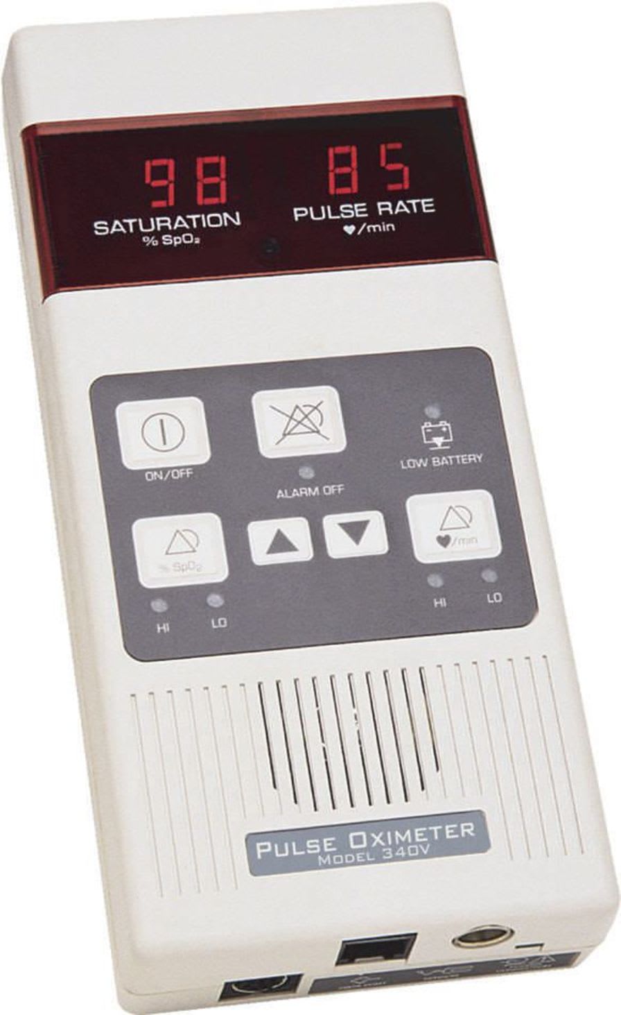 Pulse oximeter with separate sensor / handheld / veterinary 0-100 % SpO2 | MODEL 340VT Mediaid Inc.