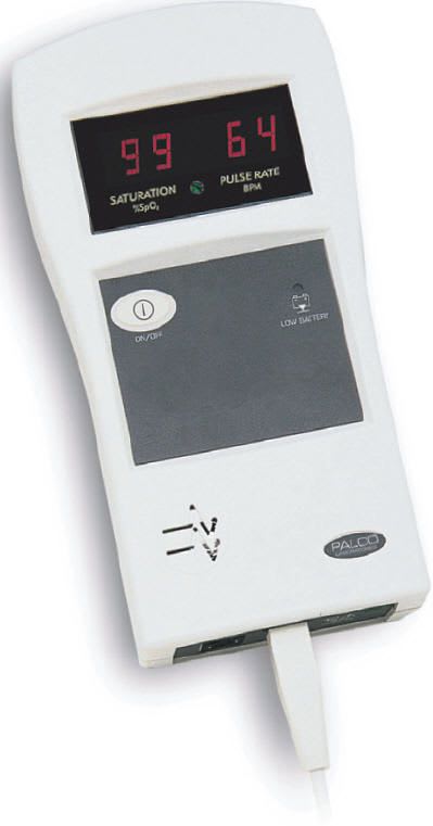 Handheld pulse oximeter / with separate sensor 0-100 % SpO2 | MODEL 5305 Mediaid Inc.