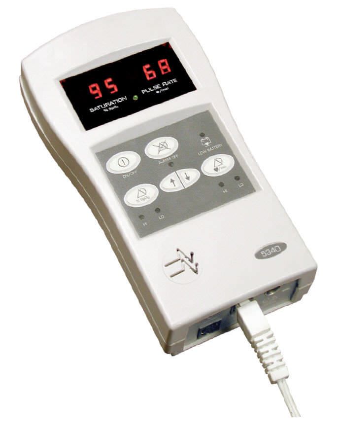 Handheld pulse oximeter / with separate sensor 0-100 % SpO2 | MODEL 5340 Mediaid Inc.