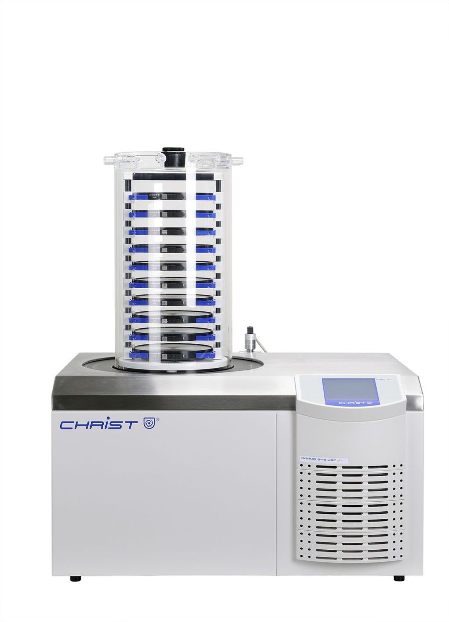 Freeze dryer laboratory / bench-top 12 kg/24 h, -85 °C | Gamma 2-16 LSCplus Martin Christ Gefriertrocknungsanlagen GmbH