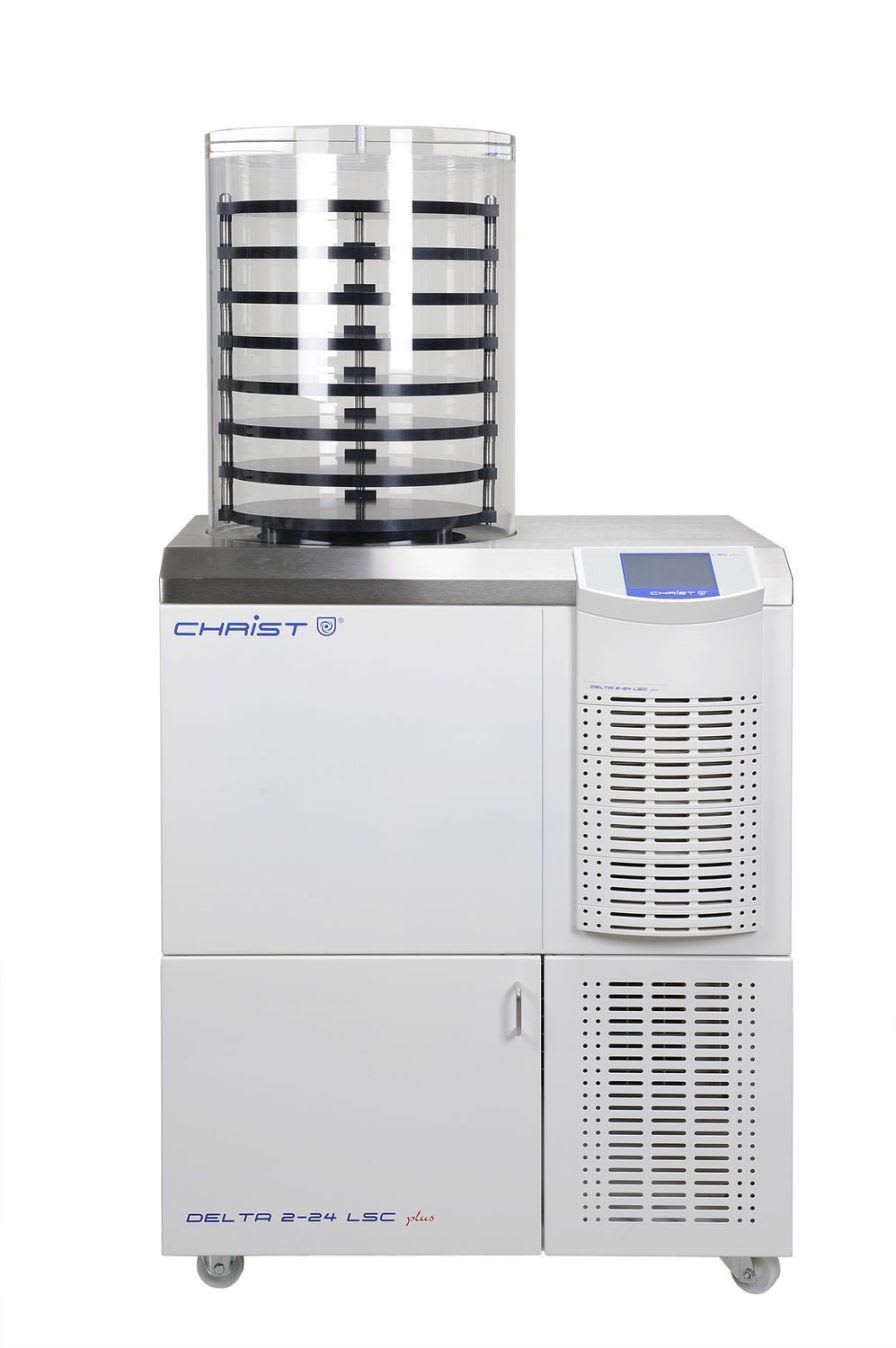 Freeze dryer laboratory / bench-top 18 kg/24 h, -55 °C | Delta 1-24 LSCplus Martin Christ Gefriertrocknungsanlagen GmbH