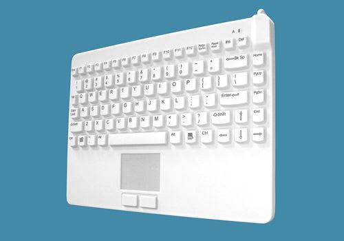 USB medical keyboard / washable / disinfectable / with touchpad Slim Cool + Man & Machine Europe