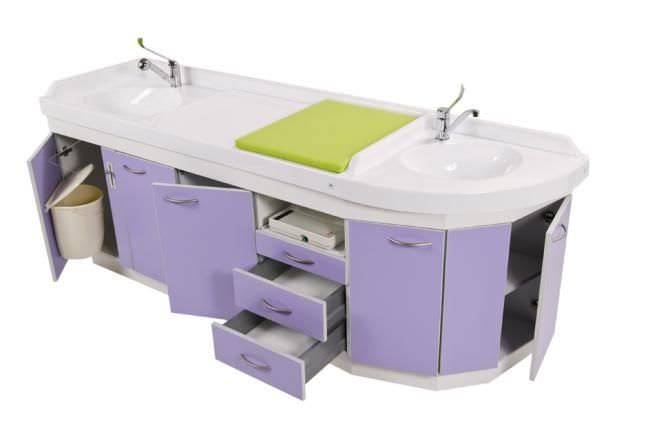 Changing table / with bath Polymat Loxos