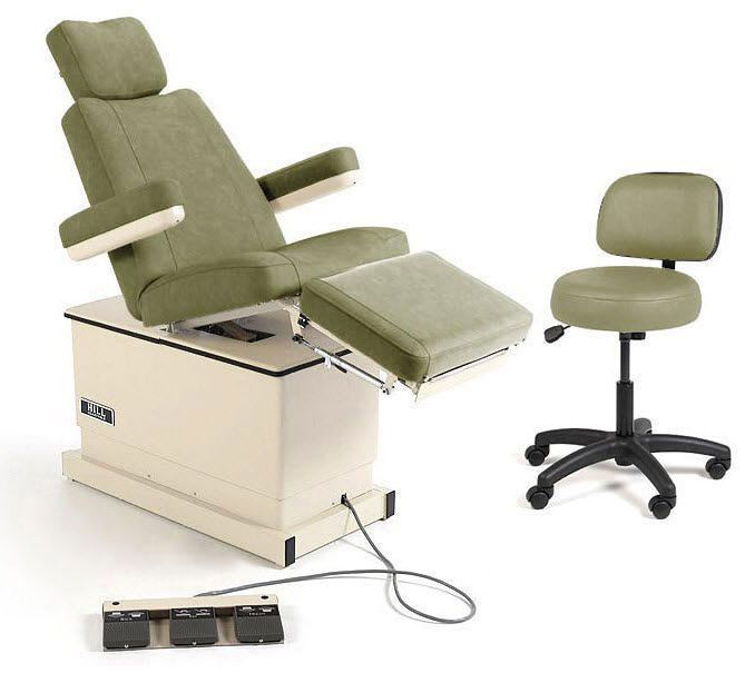 Podiatry examination chair / electrical / height-adjustable / 3-section Hill HA90P Hill Laboratories