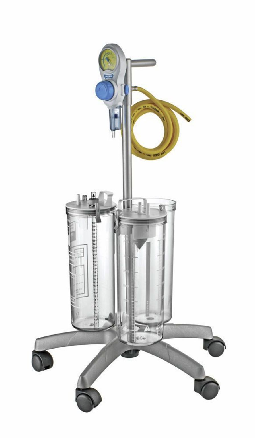 Vacuum-powered surgical suction pump / on casters HERSILL