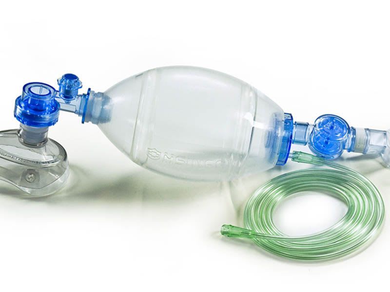 Adult manual resuscitator / reusable / with pop-off valve 1500 ml, 60 cmH2O | 60207 Hsiner