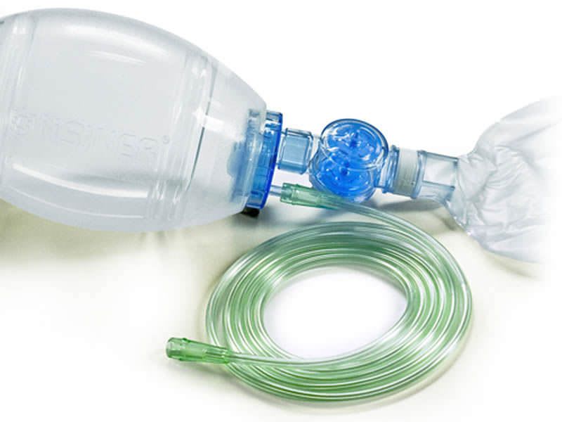 Adult manual resuscitator / reusable / with pop-off and PEEP valves 1500 ml, 5 - 20 cmH2O | 60211 Hsiner