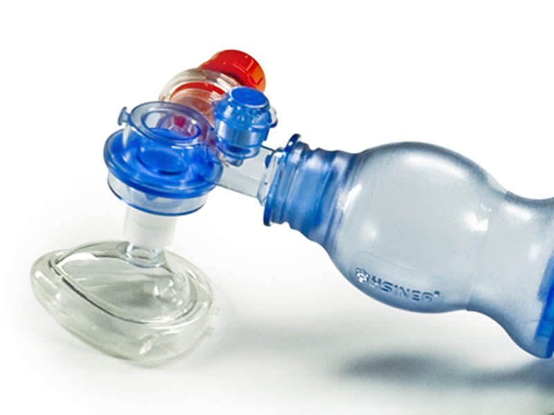 Infant manual resuscitator / with pop-off and PEEP valves / disposable 280 ml, 2 - 10 cmH2O | 60113 Hsiner