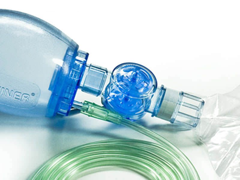 Pediatric manual resuscitator / disposable / with pop-off valve 550 ml, 40 cmH2O | 60102 Hsiner