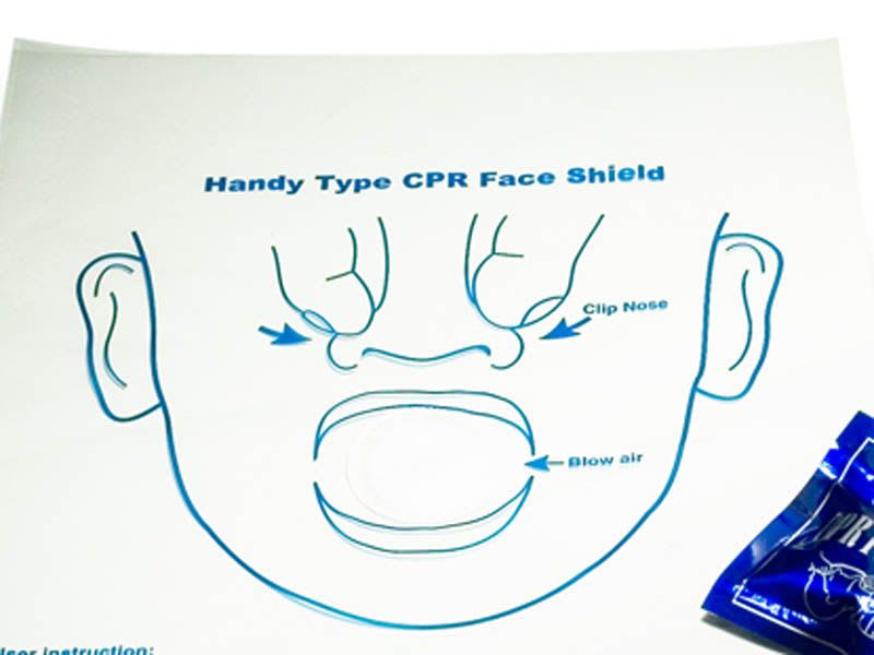 Resuscitation face shield / mouth-to-mouth 30104 Hsiner