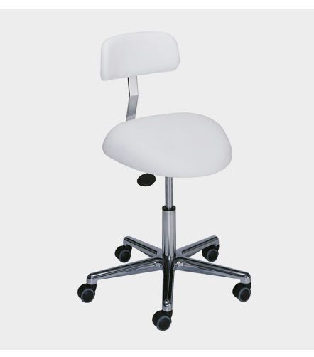 Medical stool / on casters / height-adjustable / with backrest 3164105 GREINER GmbH