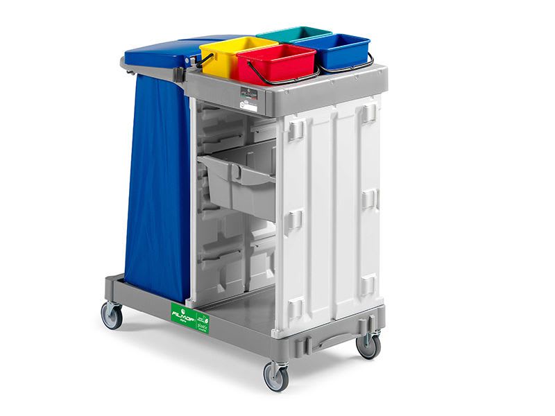 Cleaning trolley / with waste bag holder / with bucket ALPHA 5101 FILMOP