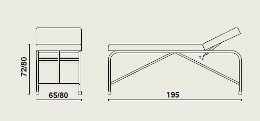 Pneumatic examination table / 2-section 01415 Haelvoet