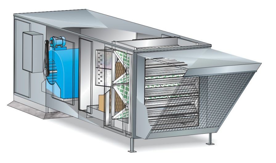 Air handling unit for healthcare facilities / roof-top LMU Huntair
