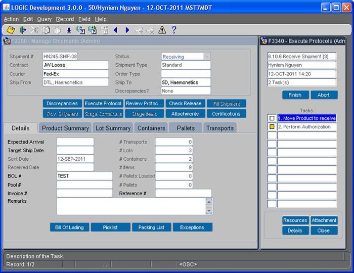 Management software / medical / for blood transfusion center Logic™ HAEMONETICS