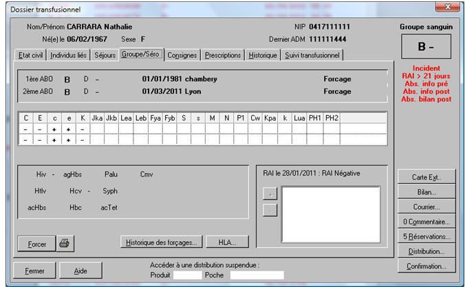 Management software / medical / for blood transfusion center EdgeTrack™ HAEMONETICS