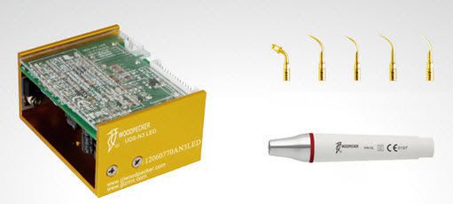 Ultrasonic dental scaler / recessed / with LED light UDS-N3 LED Guilin Woodpecker Medical Instrument Co., Ltd.