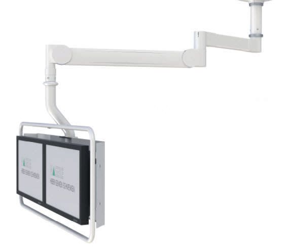 Surgical monitor support arm / ceiling-mounted HMA Lift 230 Haseke