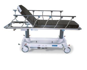 Transport stretcher trolley / height-adjustable / hydro-pneumatic / 2-section Horizon® 462 Retracto® Hausted Patient Handling Systems