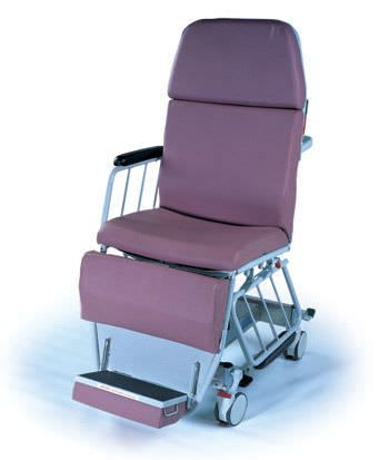 Hydro-pneumatic stretcher chair / height-adjustable / X-ray transparent / 3-section MBC Hausted Patient Handling Systems
