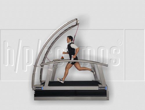Treadmill with handrails / with harness systems venus h/p/cosmos sports & medical