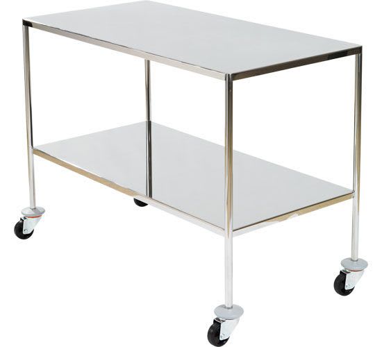 Multi-function trolley / stainless steel / 2-tray FIXED SHELVES HAMMAM MEDICAL